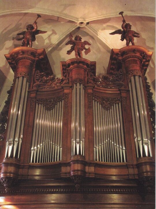 Présentation du Buffet d'Orgue, carte postale en vente en la maison paroisiale